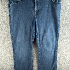 Levis 725 Jeans Women 18W Blue High Rise Bootcut Dark Wash Denim ACTL 38X29